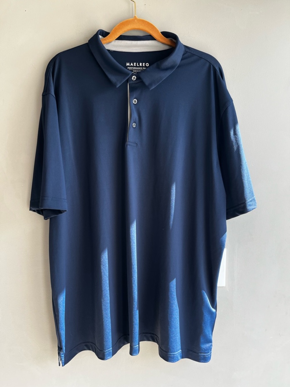 Maelreg Men's Dark Navy Performance Polo 3XL Golf